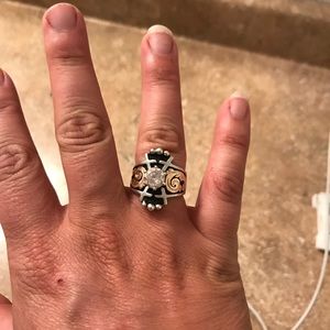 Size 8 Bob Berg western cross Ring